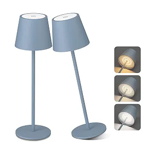 Настільна лампа Aipsun (Набір із 2 шт.) акумуляторна LED 6000 mAh бездротова IP54 синя - Фото 1