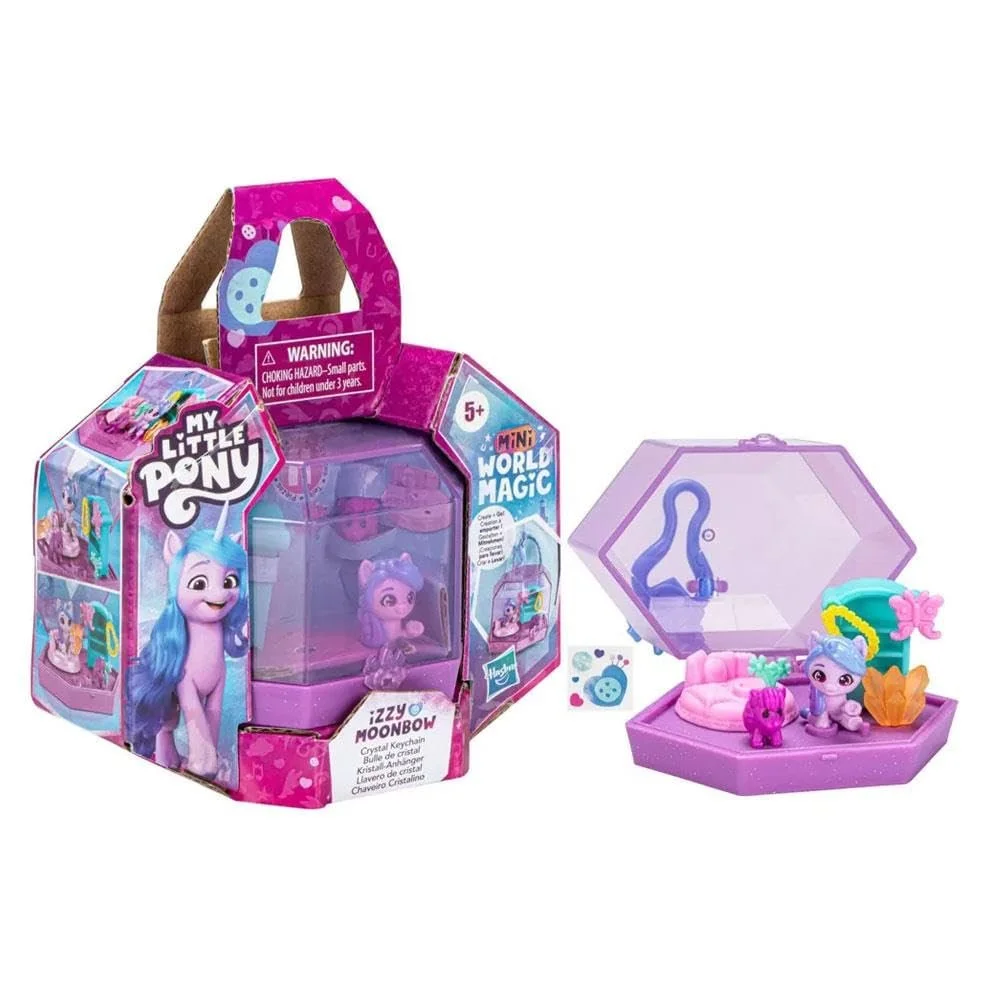 My Little Pony Mini World Magic - F5244 - Кристальный брелок + фигурка 2.5 см + аксессуары - Иззи Мунбоу, фото №1 My Little Pony Mini World Magic - F5244 - Кристальный брелок + фигурка 2.5 см + аксессуары - Иззи Мунбоу, фото №1
