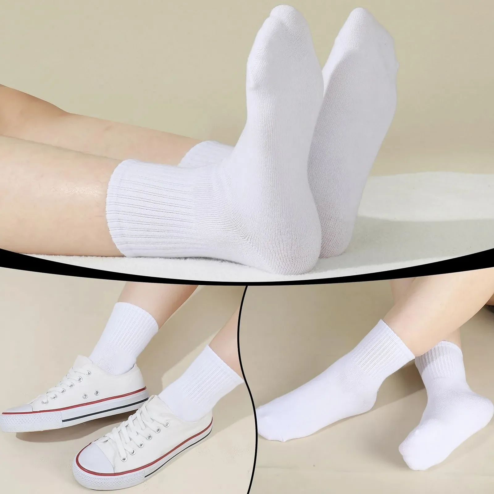 Спортивні шкарпетки Unisex Білий 38-43 Бавовна, фото №5