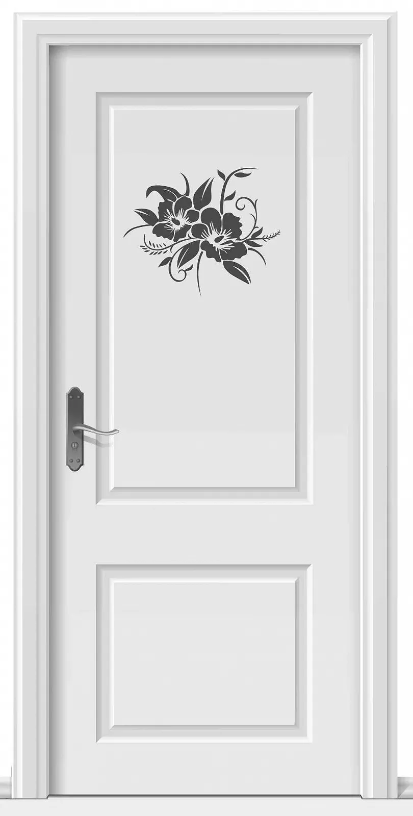 Наклейка на стену Hibiscus flower design A690 40 x 33 см, фото №3