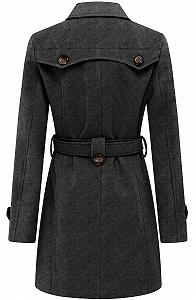 Пальто Wantdo Двобортне з поясом Зимове synthetic.ua - Фото 1