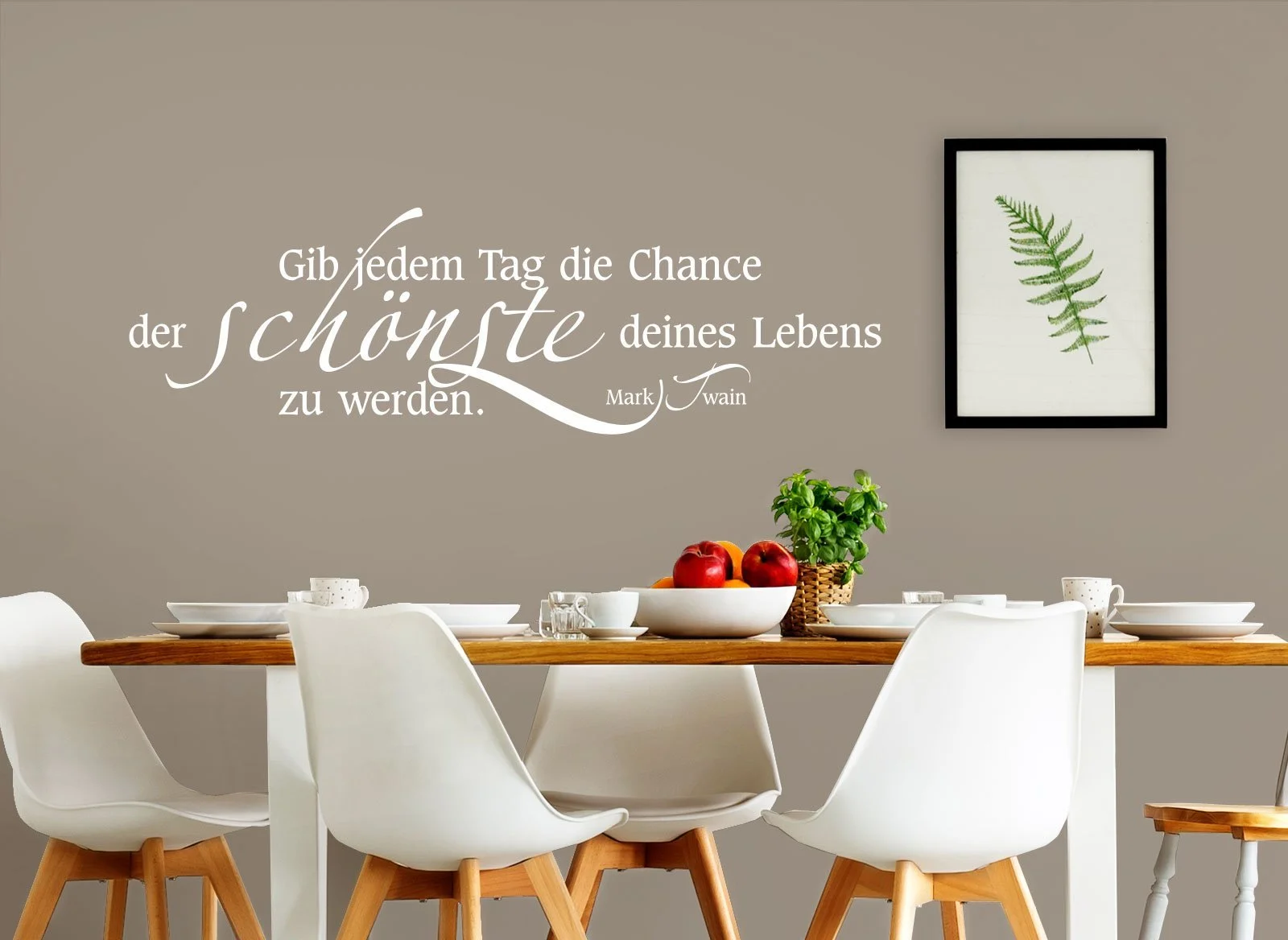 Наклейка на стіну W3459 Give Every Day the Chance... Біла 80 x 27 см, фото №3