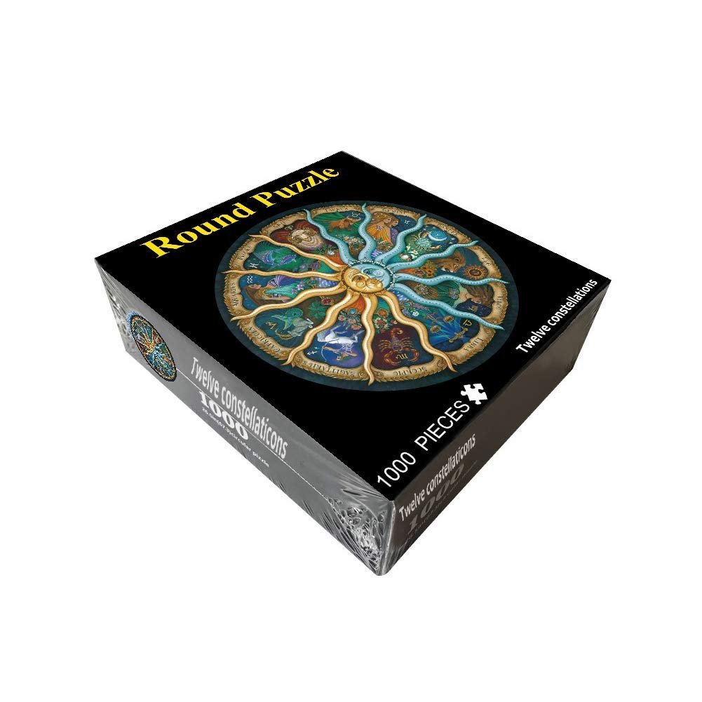 Пазл FALUCKKY Twelve Constellations 1000 деталей Круглый Сложный уровень, фото №4