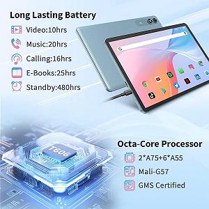 Планшет 10.1" QDDQ T901 6+18/256Gb 8 ядер Android 15 8000 mAh Blue synthetic.ua - Фото 1