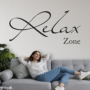Наклейка на стіну GRAZDesign Relax Zone 85 x 40 см Коричневий - Фото 1