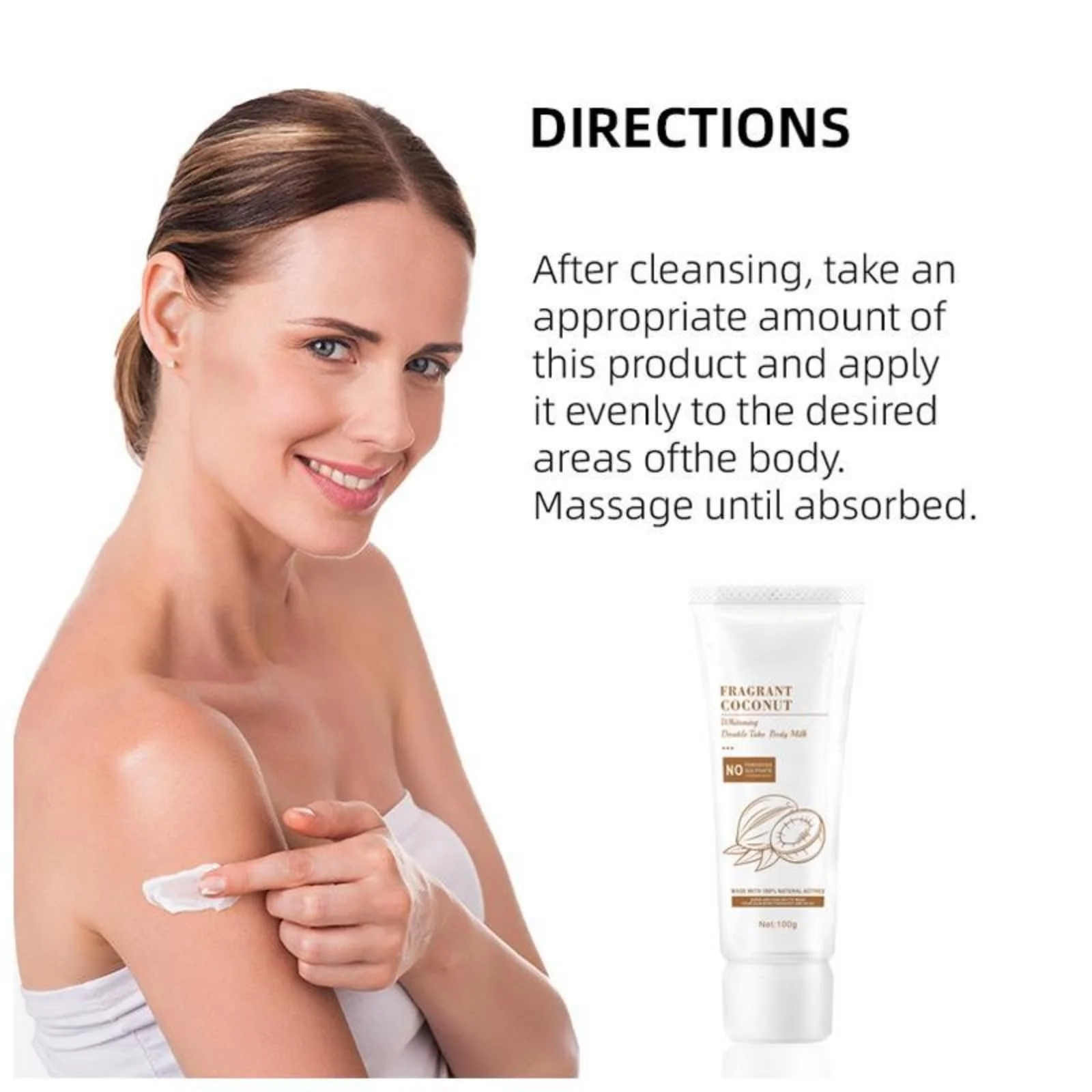 Лосьйон для тіла Coconut, Освітлюючий та інтенсивно зволожуючий, Живильний, Швидко поглинається, фото №7 Лосьйон для тіла Coconut, Освітлюючий та інтенсивно зволожуючий, Живильний, Швидко поглинається, фото №7