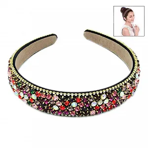 Обруч на голову Binnan Мода Кристалл и Стразы Эластичная - Фото 1