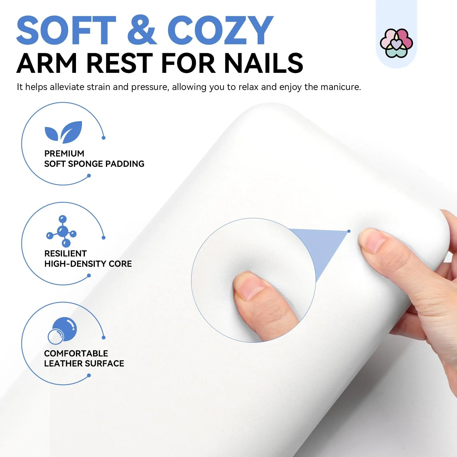 Підставка під руку Saviland для манікюру, подушка під руку, фото №5