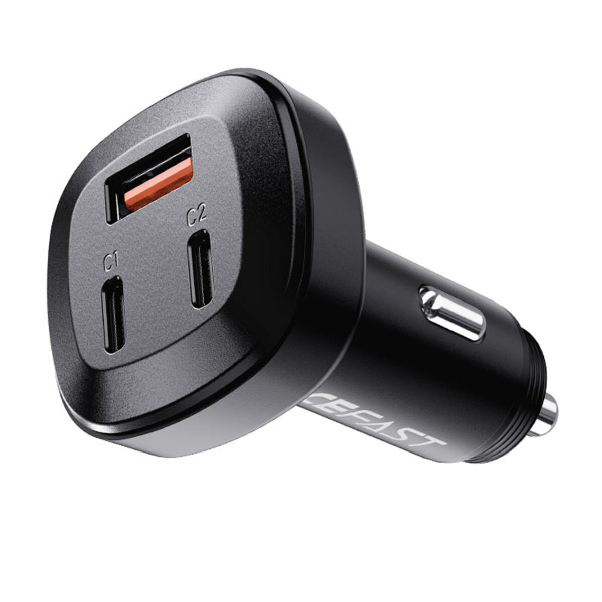 Автомобільний зарядний пристрій ACEFAST B3 66W(USB-C+USB-C+USB-A) three-port metal car charger, фото №2