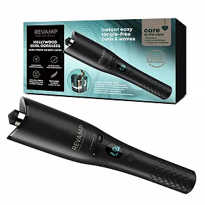 Беспроводная автоматическая плойка REVAMP iGEN Hollywood Curl вращающаяся 150-210 °C Керамика Ионизация - Фото 1