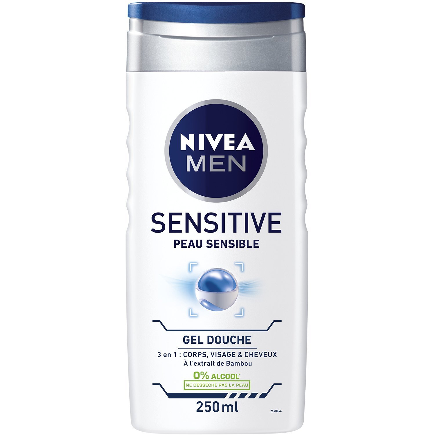 Гель для душу NIVEA MEN Sensitive 3-в-1 для тіла, обличчя та волосся з екстрактом бамбука 5 x 250 мл, фото №2