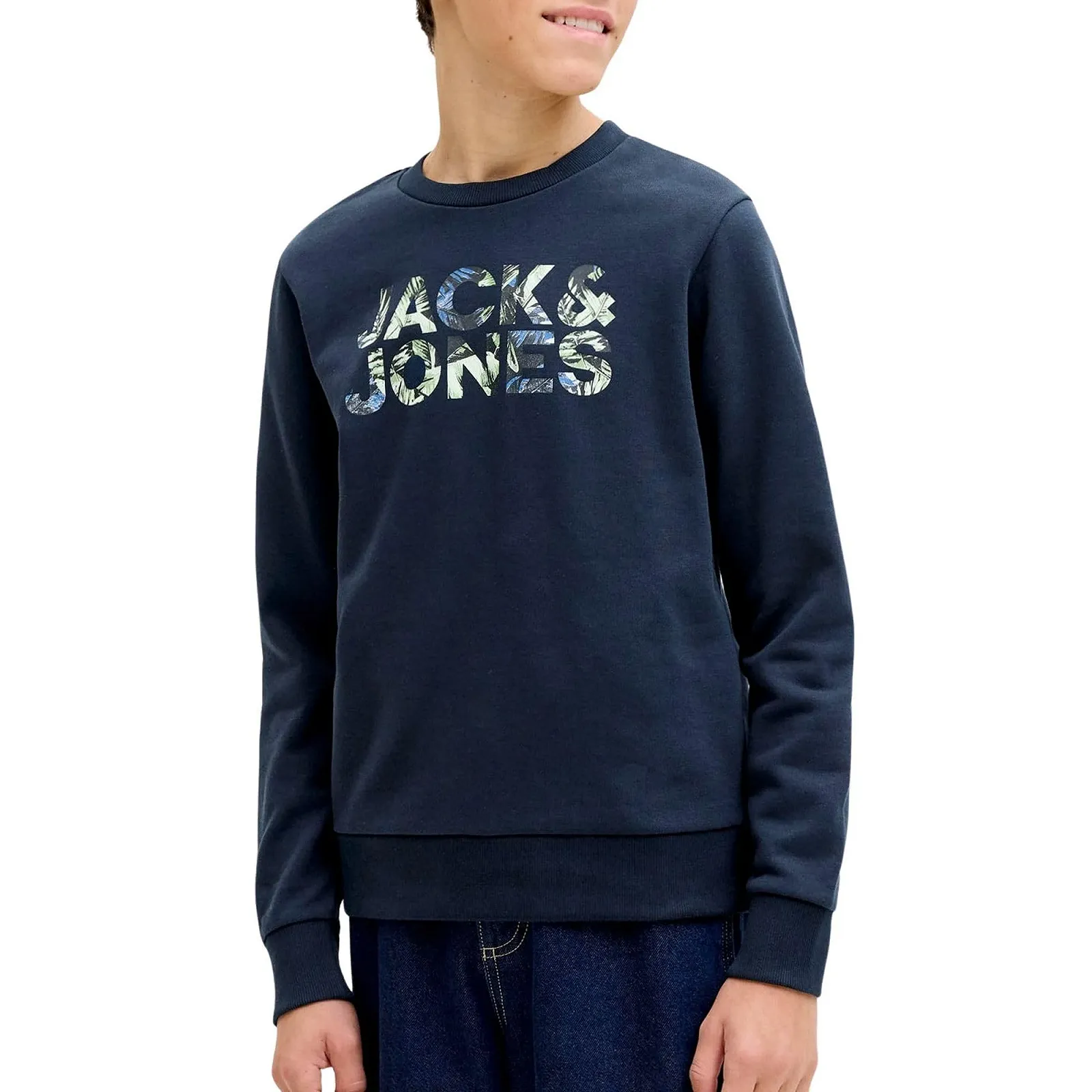 Толстовка JACK & JONES Jjejeff Logo Sweat Crew Jnr, фото №1 Толстовка JACK & JONES Jjejeff Logo Sweat Crew Jnr, фото №1