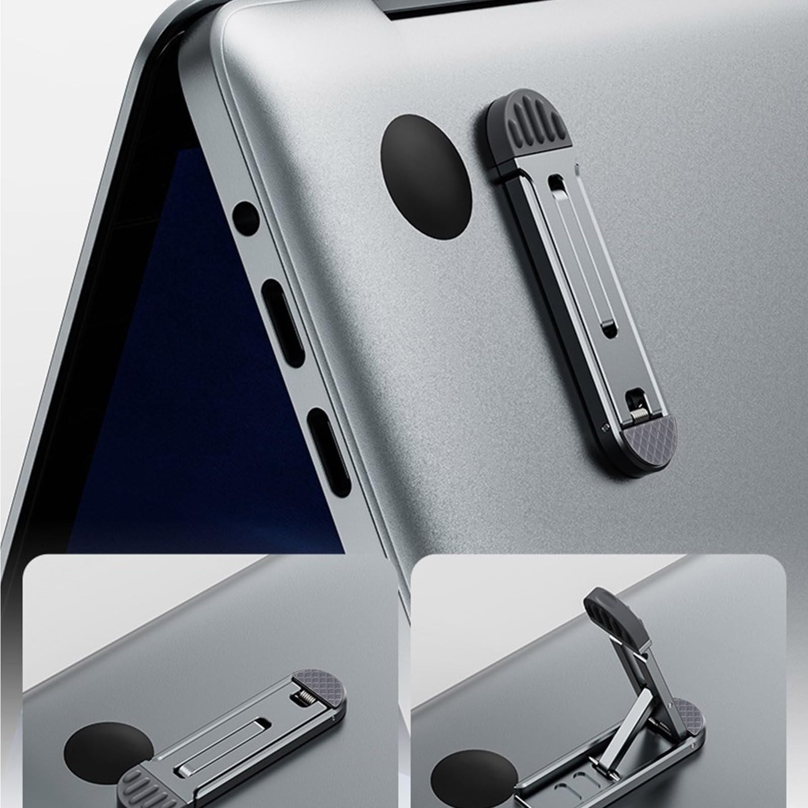 Держатель для ноутбука Invisible Алюминиевый сплав Подставка для компьютера и телефона для охлаждения, фото №6 Держатель для ноутбука Invisible Алюминиевый сплав Подставка для компьютера и телефона для охлаждения, фото №6