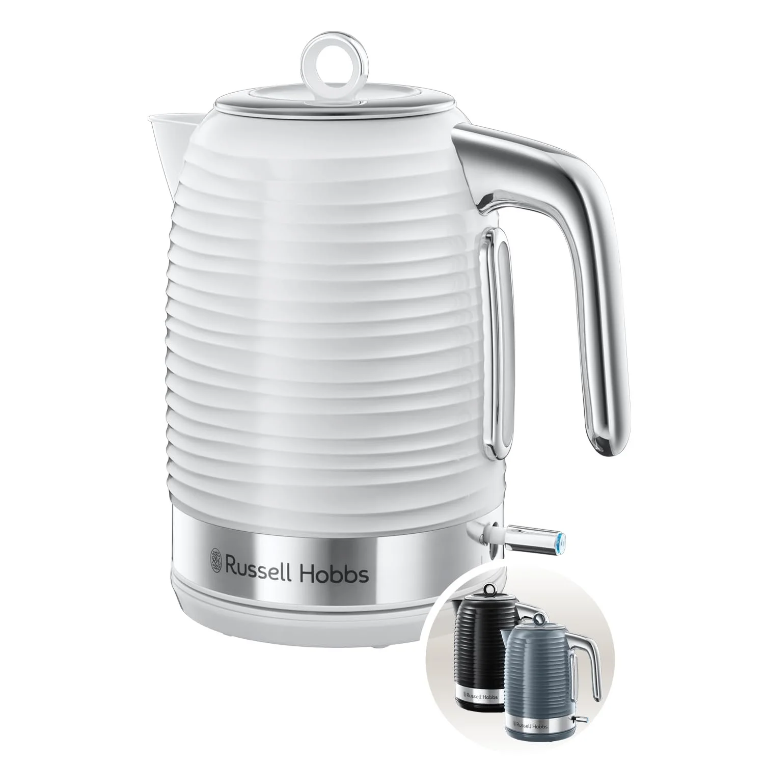Чайник Russell Hobbs Inspire 24360-70, білий, 1.7 л, 2400 Вт, фото №1