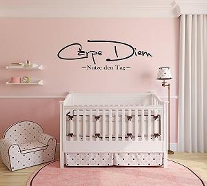 Наклейка на стіну INDIGOS UG Carpe Diem 120 x 38 см Чорний - Фото 1