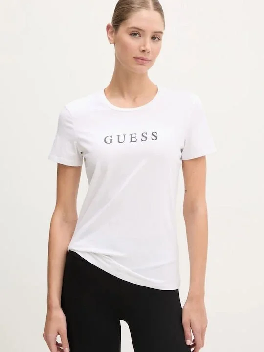 Женская футболка GUESS O2BM31KBBU1 White - S, фото №1