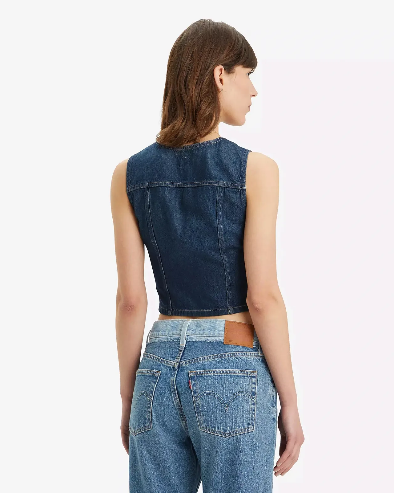 Жіночий корсетний топ LEVIS BELLA DENIM CORSET Dark Side Scrape - XS, фото №2 Жіночий корсетний топ LEVIS BELLA DENIM CORSET Dark Side Scrape - XS, фото №2