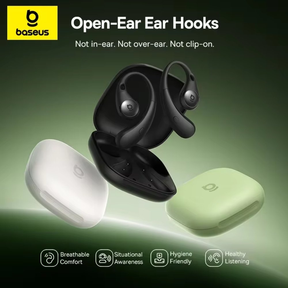 Навушники Baseus Eli Sport 2 Open-Ear True Wireless Earbuds Black, фото №2