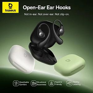 Навушники Baseus Eli Sport 2 Open-Ear True Wireless Earbuds Black synthetic.ua - Фото 1
