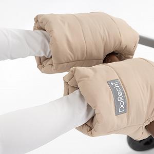 Теплі рукавички муфта для мами на флісі хакі synthetic.ua - Фото 1