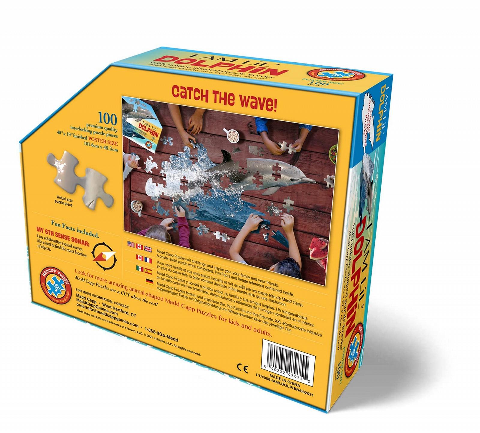 Пазл фігурний Madd Capp Junior Dolphin 100 деталей, фото №3 Пазл фігурний Madd Capp Junior Dolphin 100 деталей, фото №3