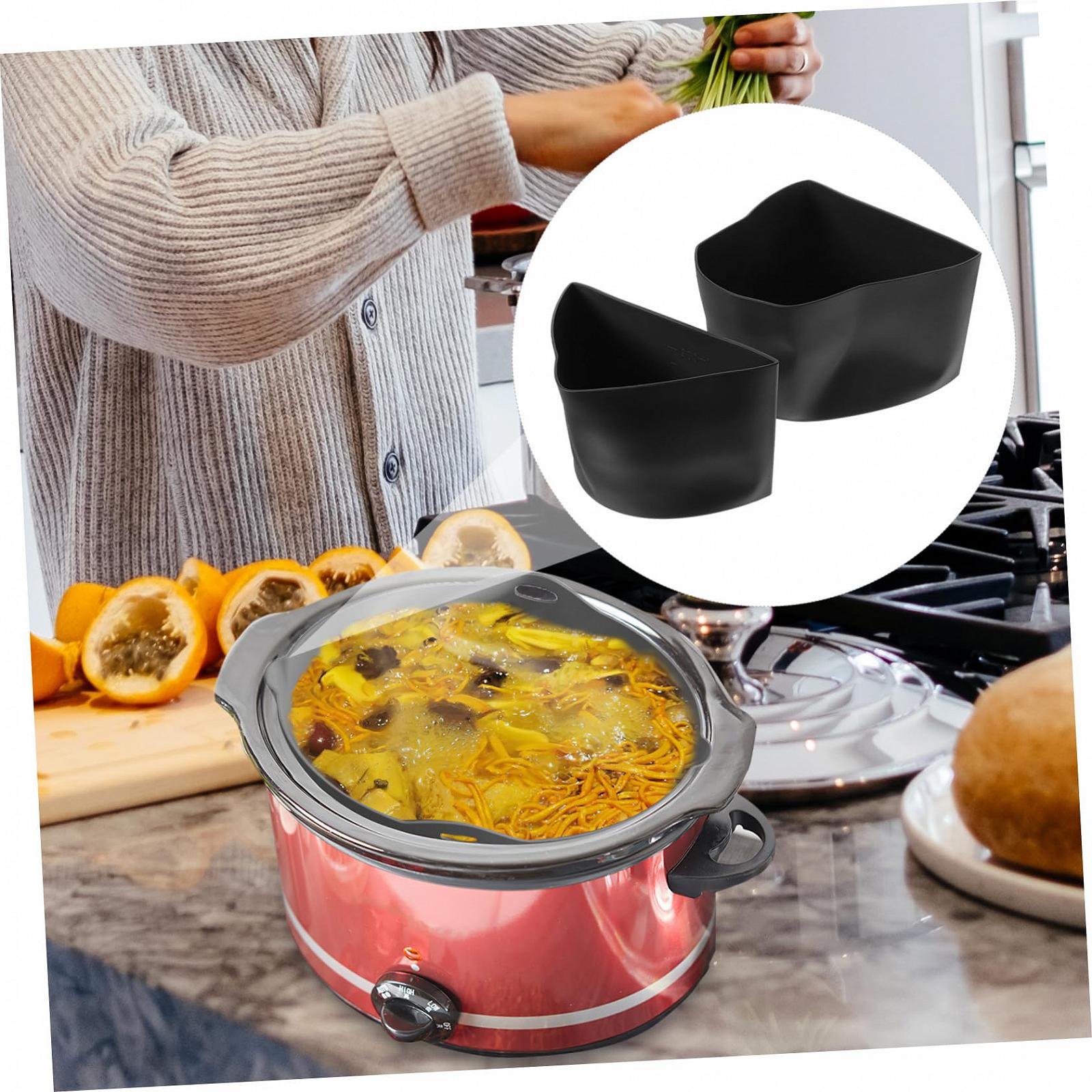 Набор GOOHOCHY 1 Силиконовая подкладка для медленноварки силиконовый вкладыш многоразовый вставка для медленноварки кухонных принадлежностей кремний многофункциональный, фото №6 Набор GOOHOCHY 1 Силиконовая подкладка для медленноварки силиконовый вкладыш многоразовый вставка для медленноварки кухонных принадлежностей кремний многофункциональный, фото №6