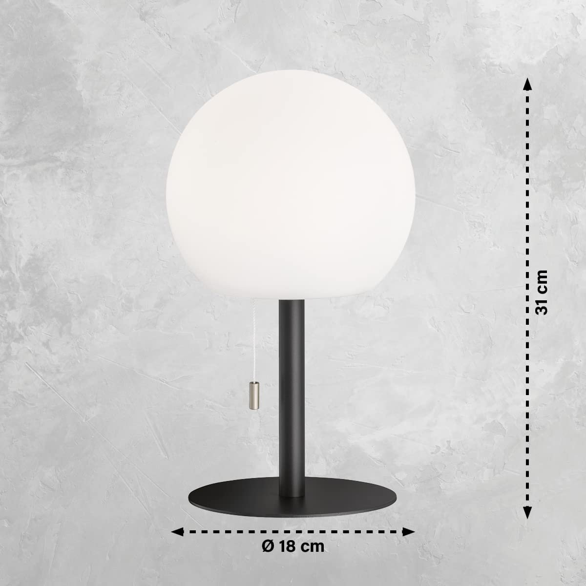 Настільна лампа FHL easy! Trivento вулична акумуляторна 1x LED 1,5 Вт + 0,4 Вт RGB 3000 К 170 Лм Пісочний чорний/Пісочний білий, фото №3