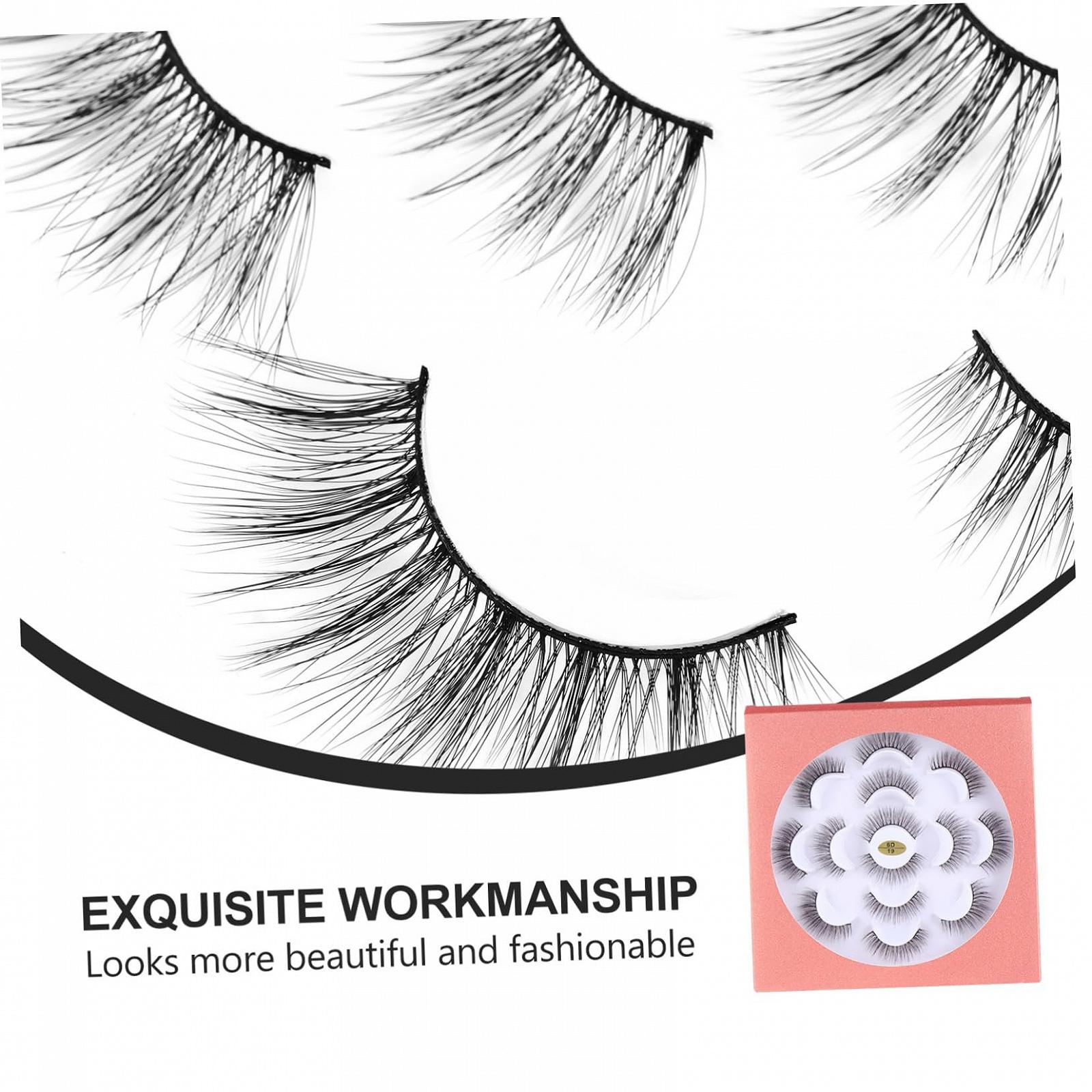 Косметика Angoily 7 Paare Фальшиві Вії 6d Синтетичні Натуральні Нарощені Чорні, фото №7