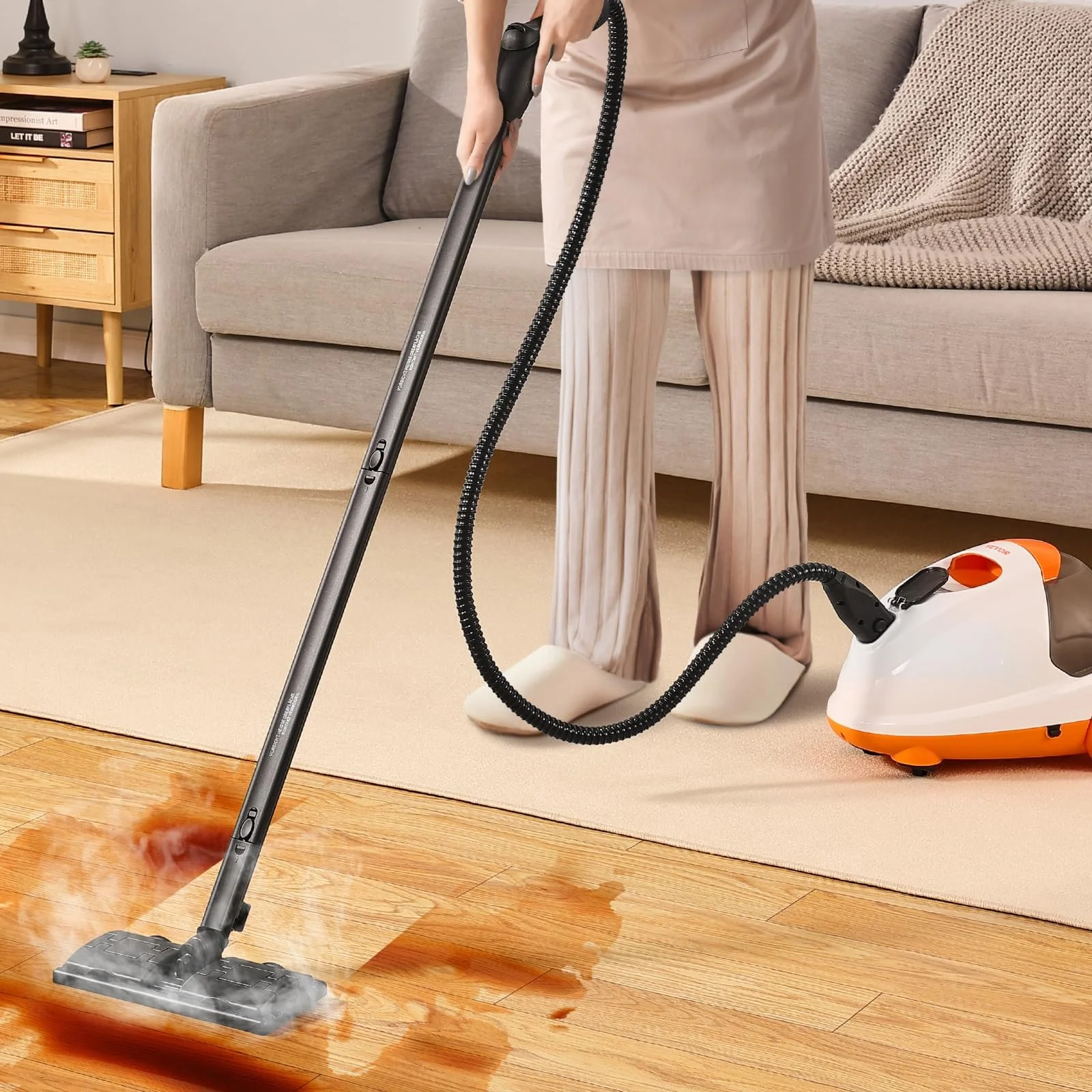 Пароочисник VEVOR Багатоцільовий з 23 аксесуарами, подовженим шнуром живлення 1,5 м, баком 2,5 л та портативною ручкою для швів, плитки, підлоги, приладів, дому, автомобіля, фото №8