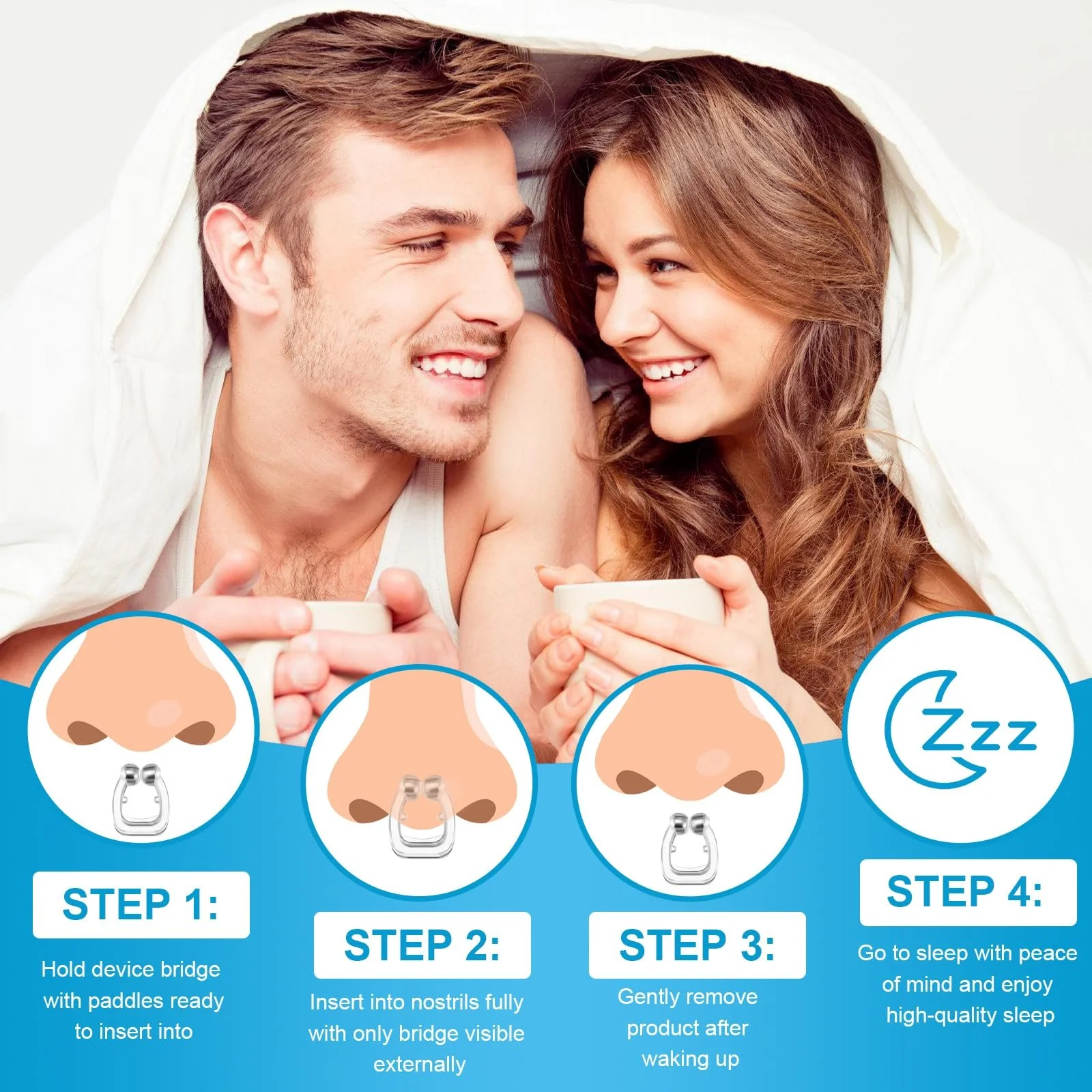 Набор из 8 носовых расширителей против храпа, многоразовый стопер., фото №4 Набор из 8 носовых расширителей против храпа, многоразовый стопер., фото №4