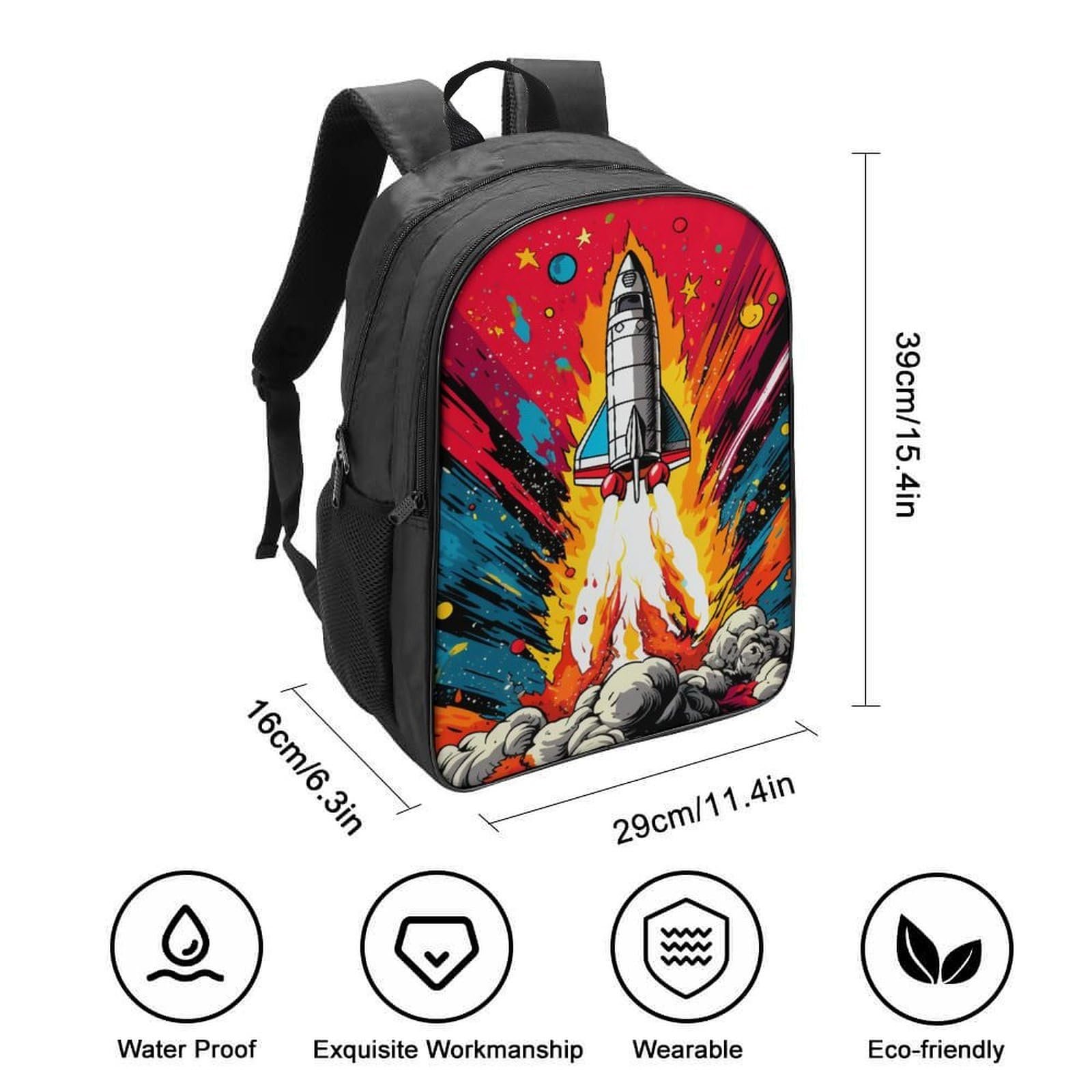 Ранець Rocket 3D DPEOANEBN 40x28x16см, фото №2