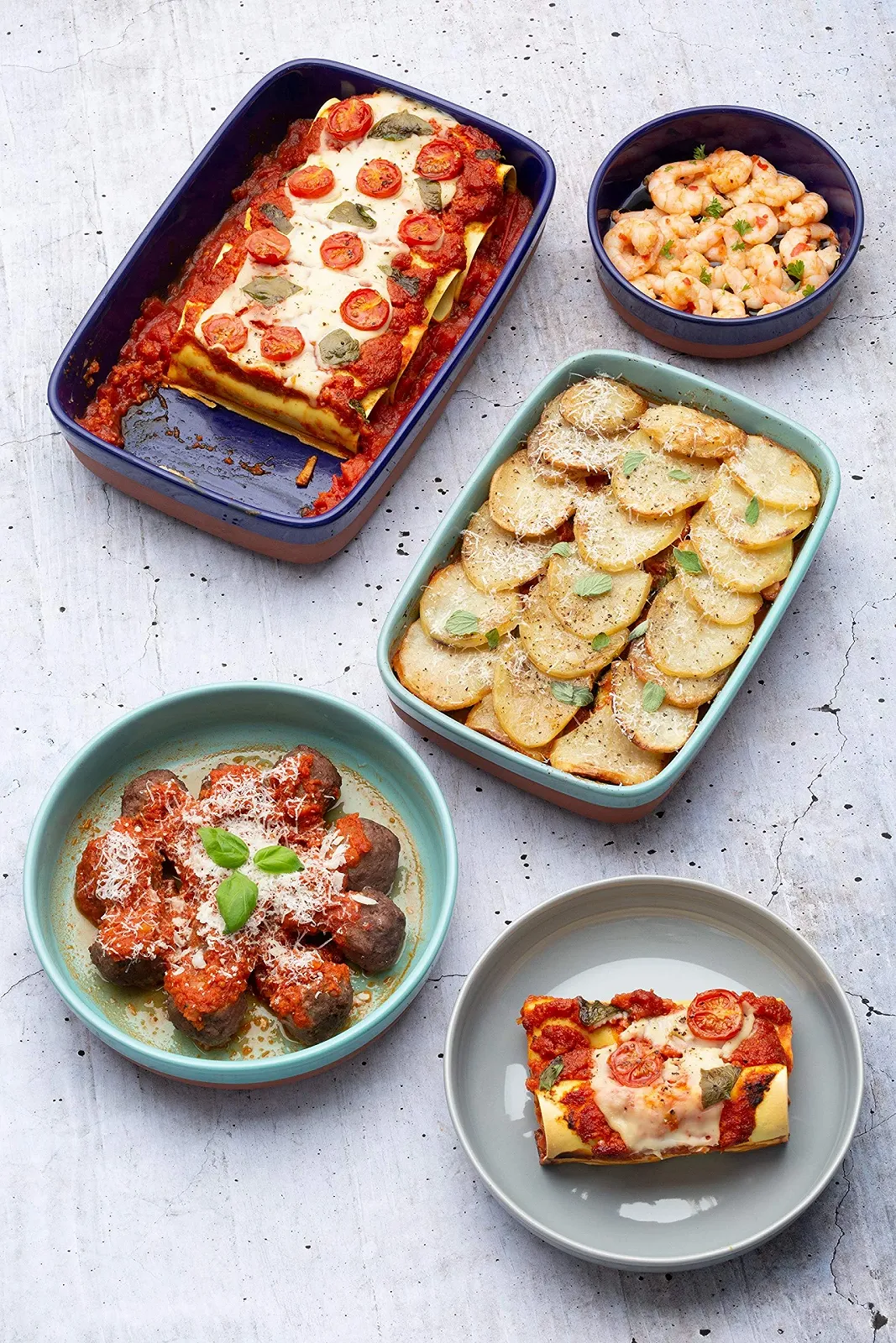 Форма для запекания Typhoon Mediterranean 1402.117 терракотовая круглая 21 см темно-синяя, фото №4