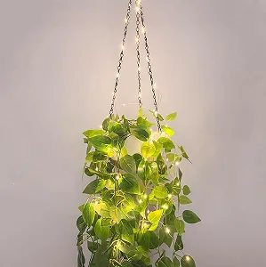 Підвісний горщик для квітів з підсвічуванням набір з 2 шт. - Фото 1