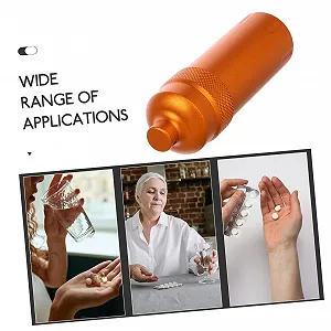 Контейнер для таблеток Sosoport, водонепроникний, тримач для ліків, дорожній, з алюмінієвого сплаву, кишеньковий футляр для таблеток для чоловіків, органайзер для ліків synthetic.ua - Фото 1