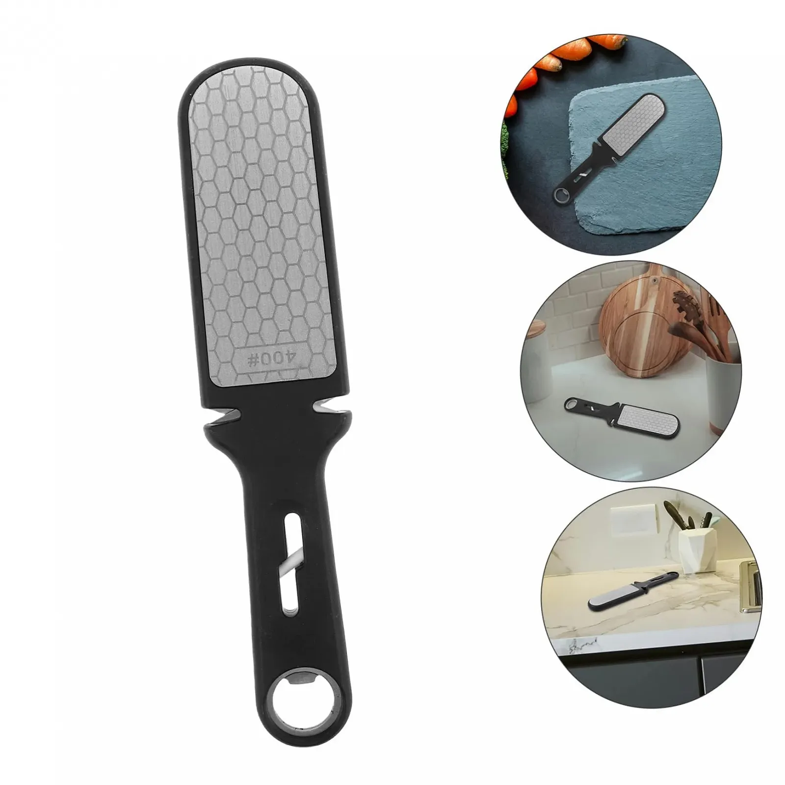 Точилка для ножів VALICLUD ручна з нержавіючої сталі з ергономічною ручкою, фото №9