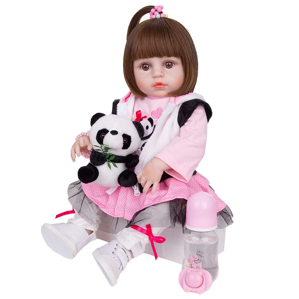 Кукла YIHANGG Reborn 19 Inch Девочка Панда Полный Силиконовый Винил 48 см, фото №2 Кукла YIHANGG Reborn 19 Inch Девочка Панда Полный Силиконовый Винил 48 см, фото №2