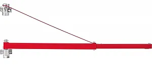 Опорний важіль Vevor VV-FTP-155 / 600 кг / Red synthetic.ua - Фото 1