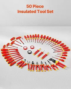 Набір ізольованих викруток VEVOR 50 шт. 1000 В synthetic.ua - Фото 1