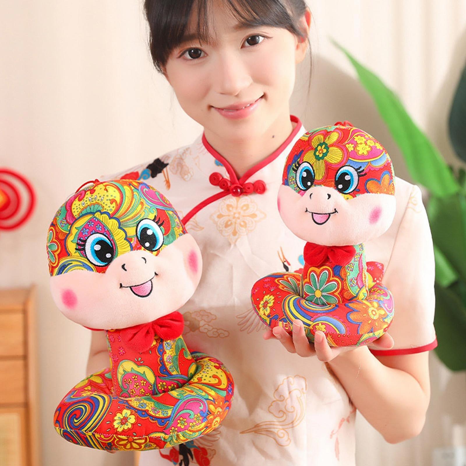 Іграшка плюшева змія Kelburn Плюшева лялька-маскот 9.8 дюйми Китайський Новий рік Червоний, фото №2