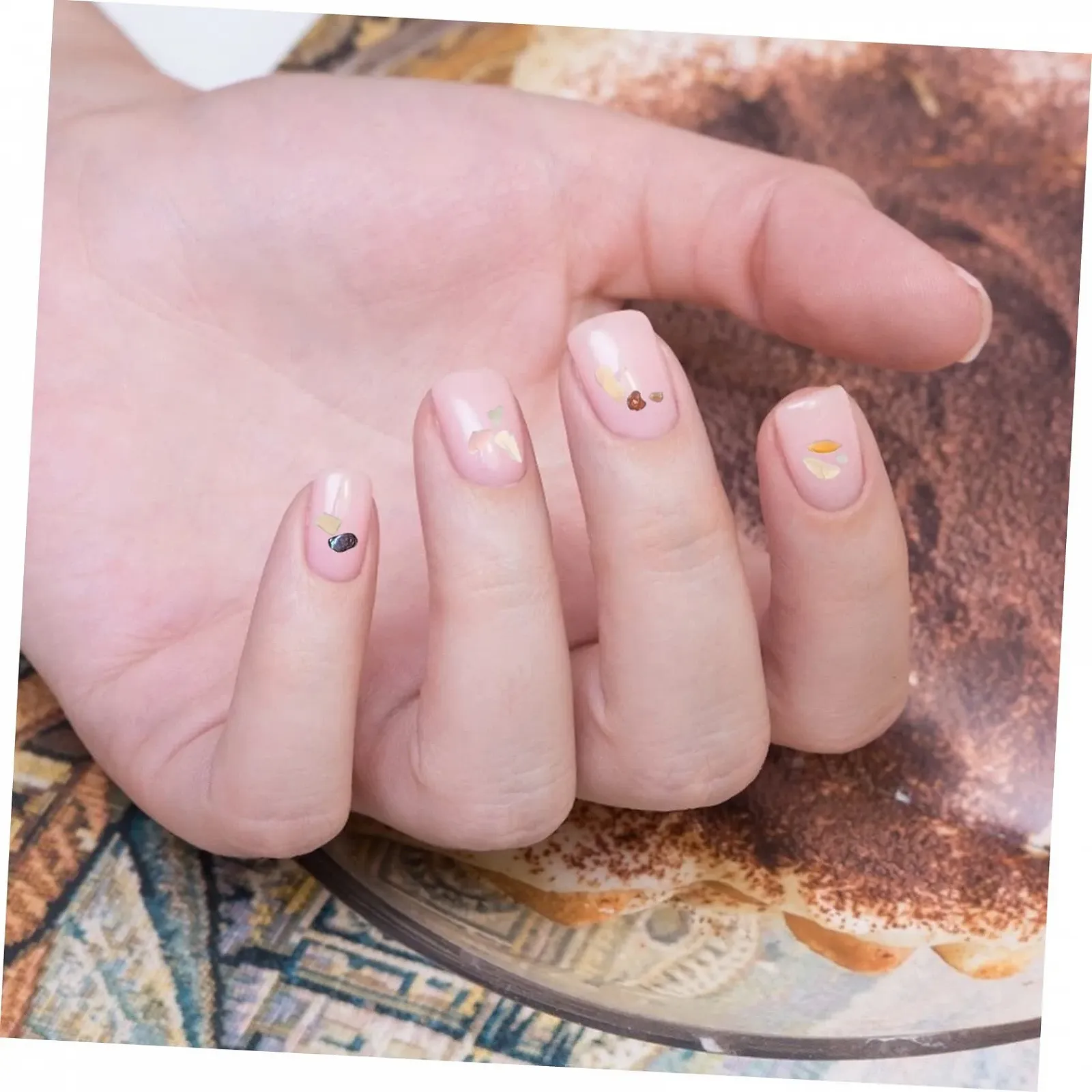 Украшения для ногтей (15 шт. в упаковке) FRCOLOR Чипсы из ракушек для дизайна ногтей. Подходит для натуральных и искусственных ногтей, маникюра и чехлов для мобильных телефонов, фото №2