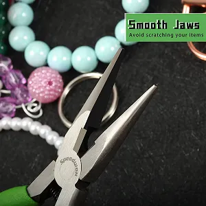 Длинногубцы SPEEDWOX Mini, 14 см, для ювелирных изделий, с гладкими и плоскими губками synthetic.ua - Фото 1