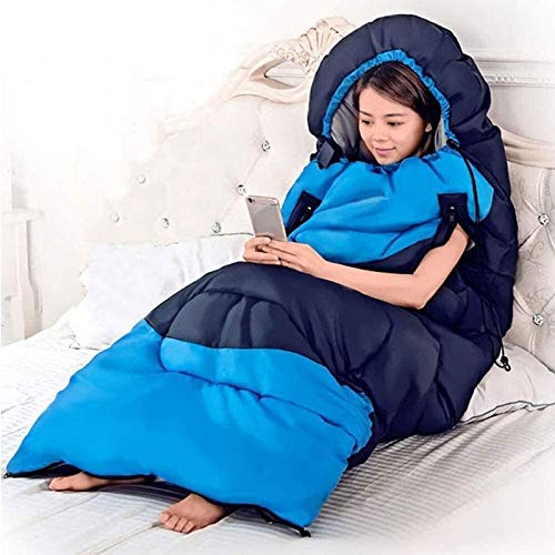 Спальний мішок MYVVKIA Ultraleicht Camping Doppel Winter Herbst Umschlag Cyan, Blau, фото №5 Спальний мішок MYVVKIA Ultraleicht Camping Doppel Winter Herbst Umschlag Cyan, Blau, фото №5