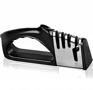 Точилка для ножей 4-in-1 Professional с эргономичной ручкой и нескользящей резиной - Фото 1