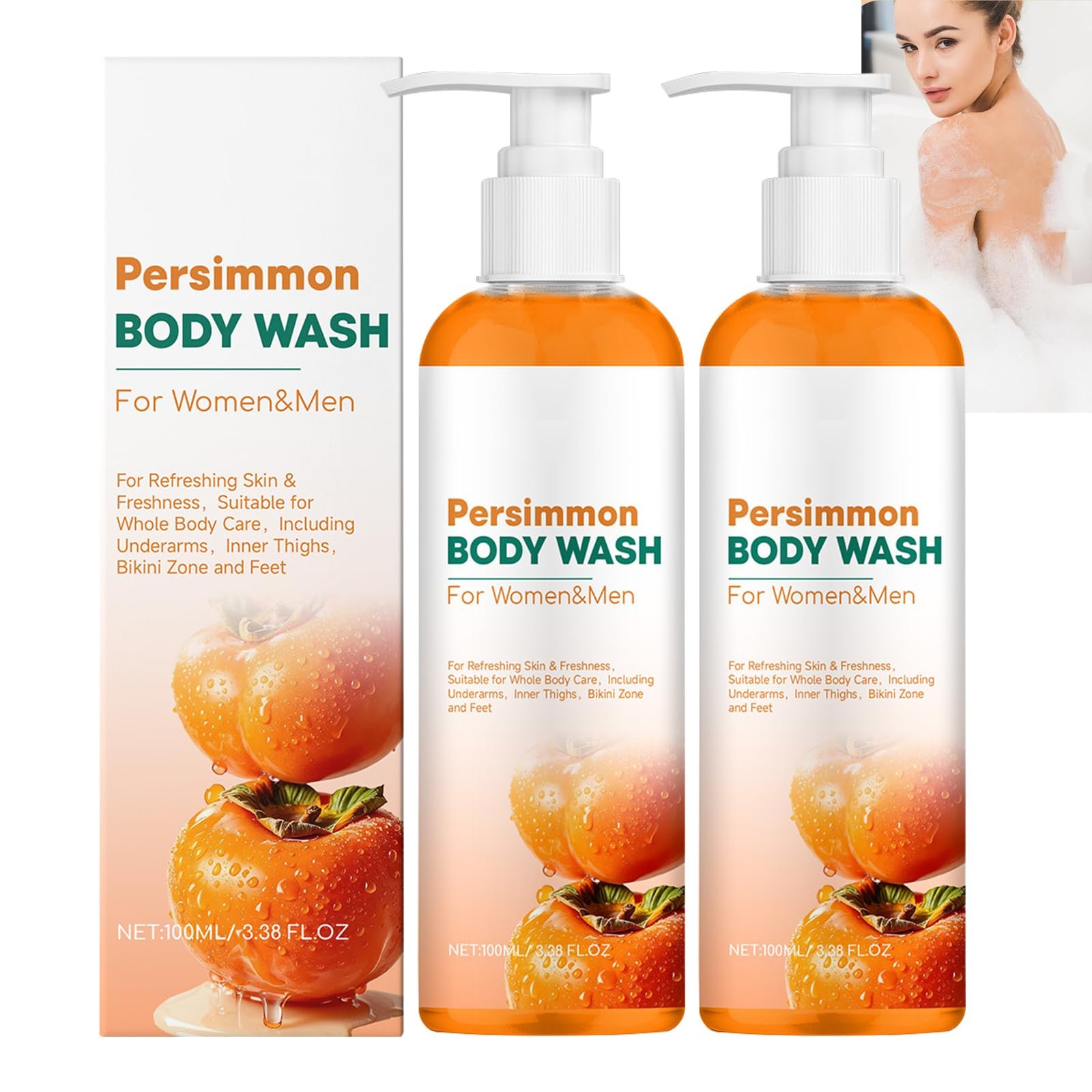 Гель для душу Persimmon Deodorizing 2 шт., фото №1