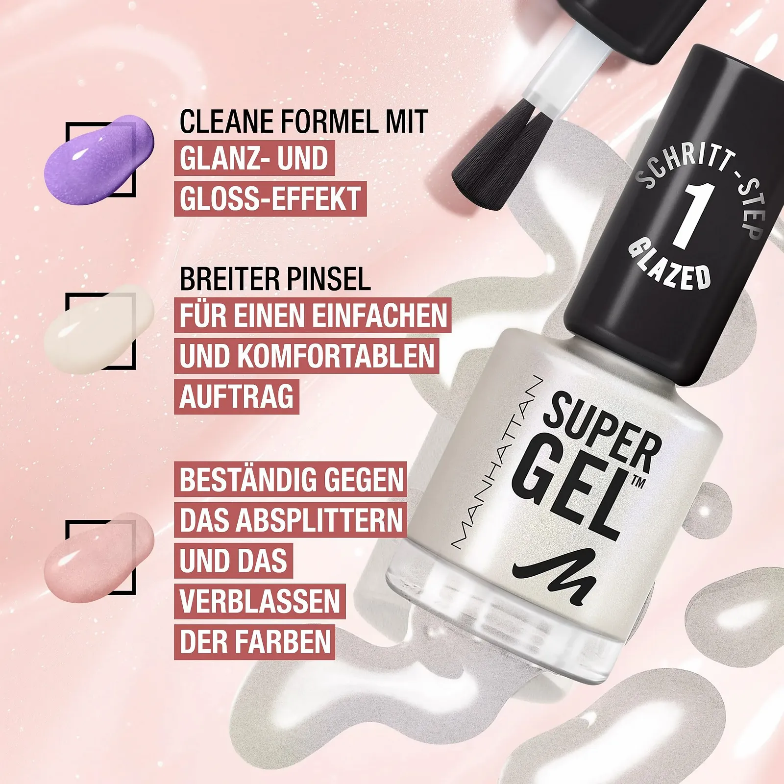 Гель-лак MANHATTAN Super Gel Jelly Gloss 017 Jellyfish, 12 мл, фото №8 Гель-лак MANHATTAN Super Gel Jelly Gloss 017 Jellyfish, 12 мл, фото №8