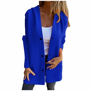 Купити Пальто Жіноче Елегантне З Капюшоном - Фото 1 Пальто Жіноче Елегантне З Капюшоном - Фото 1