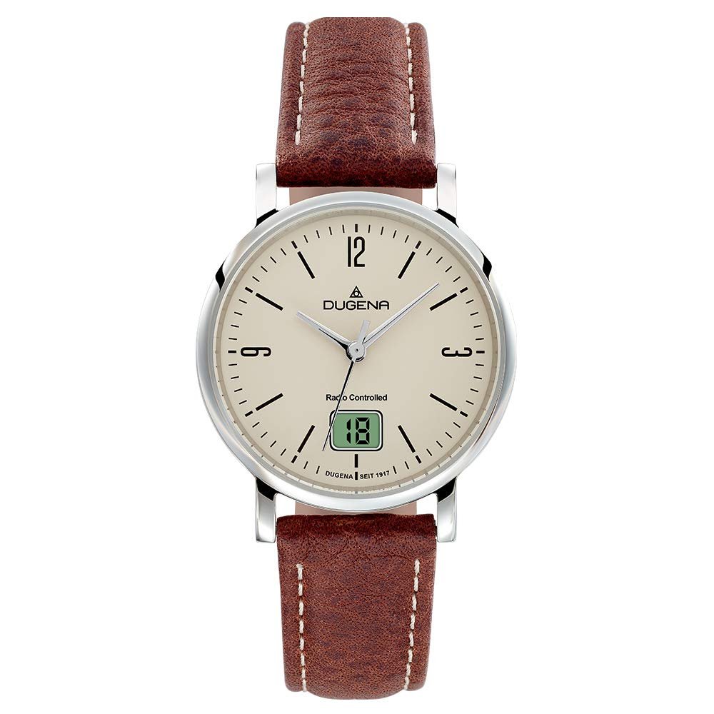 Женские радиоуправляемые часы Dugena Mondo Funk, сапфировое стекло, кожаный ремешок, фото №1 Женские радиоуправляемые часы Dugena Mondo Funk, сапфировое стекло, кожаный ремешок, фото №1