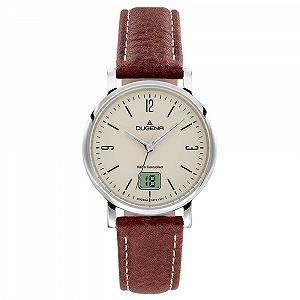 Женские радиоуправляемые часы Dugena Mondo Funk, сапфировое стекло, кожаный ремешок - Фото 1