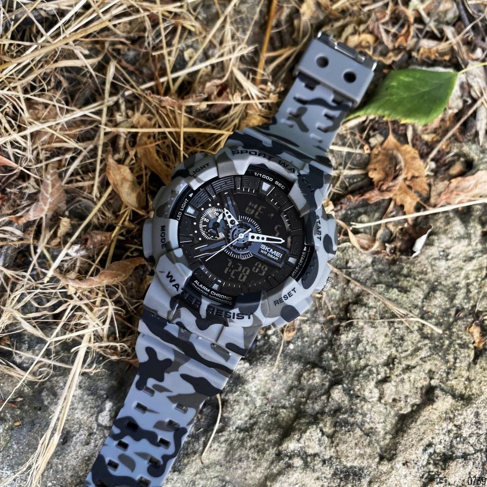 Годинник Skmei 1688CMGY Camo Gray., фото №4