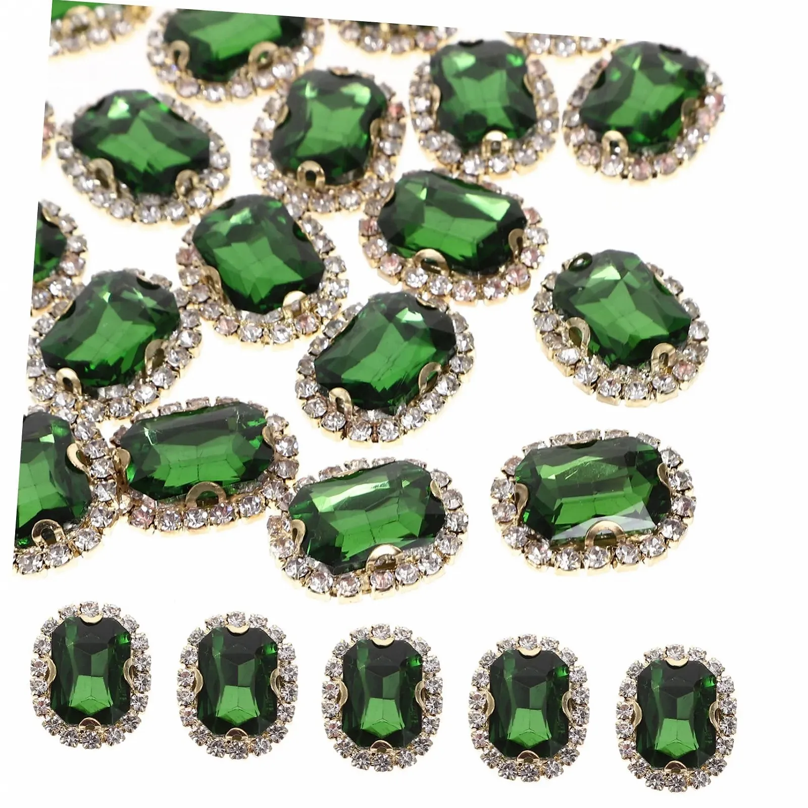 Набор украшений для одежды 20 шт., простые стразы для шитья, стразы для DIY, блестящие маленькие стразы, стеклянные стразы для DIY, фото №1